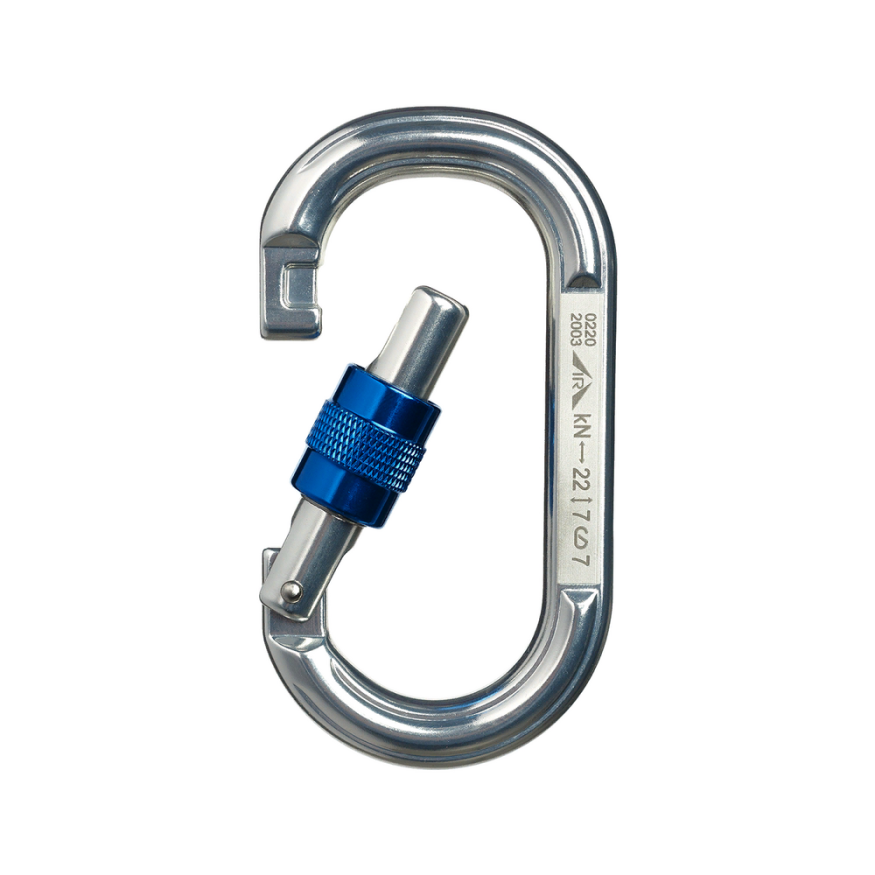 Карабин Овал дюралевый с муфтой (keylock)