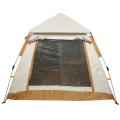 Палатка туристическая Печора-3 зонтичного типа, 240*240*155 см, бежевая