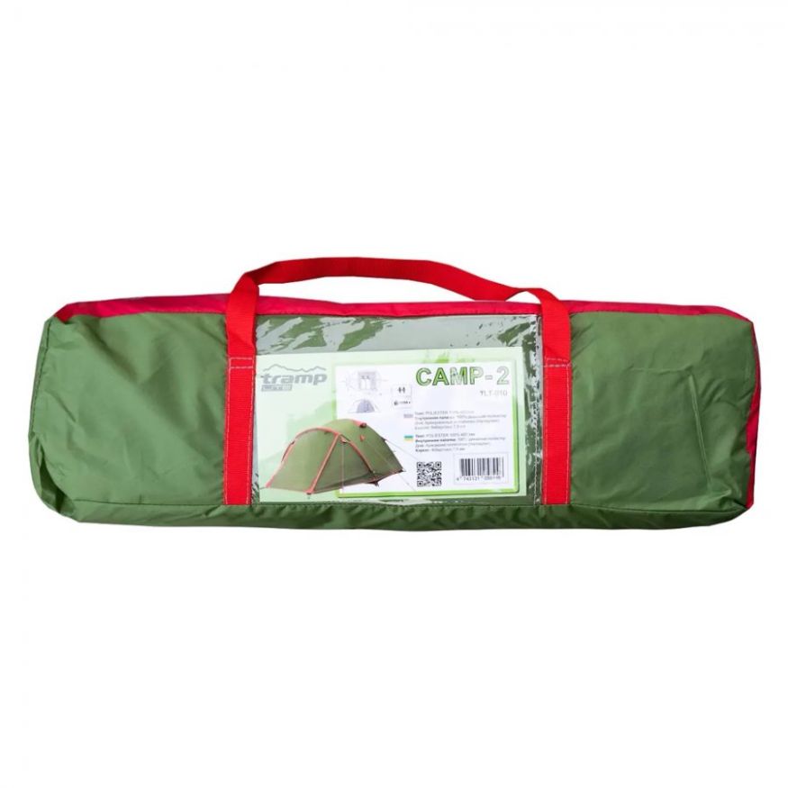 Палатка Tramp Lite Camp 2-местная, зеленый