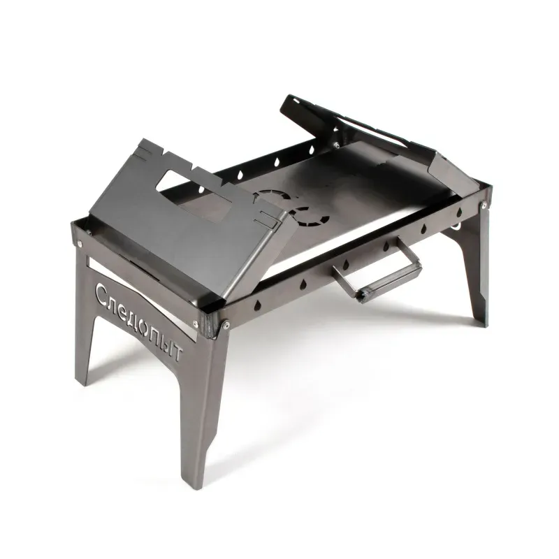 Мангал-дипломат 555х306х355 мм, толщина 2 мм, в сумке, СЛЕДОПЫТ