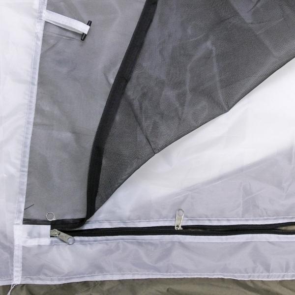 Палатка туристическая Кама-3 двухслойная, (100+215)*215*170 см, зелено-синий