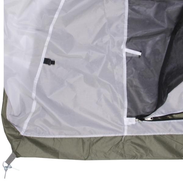 Палатка туристическая Кама-3 двухслойная, (100+215)*215*170 см, зелено-синий