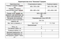 Печь Экономка Средняя