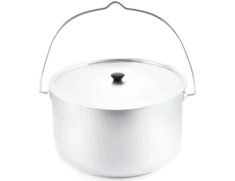 Котелок костровой СЛЕДОПЫТ цилиндрический 6 л, алюминий