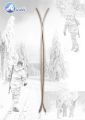 Лыжи охотничьи ТАЙГА 175×15 см, деревянные