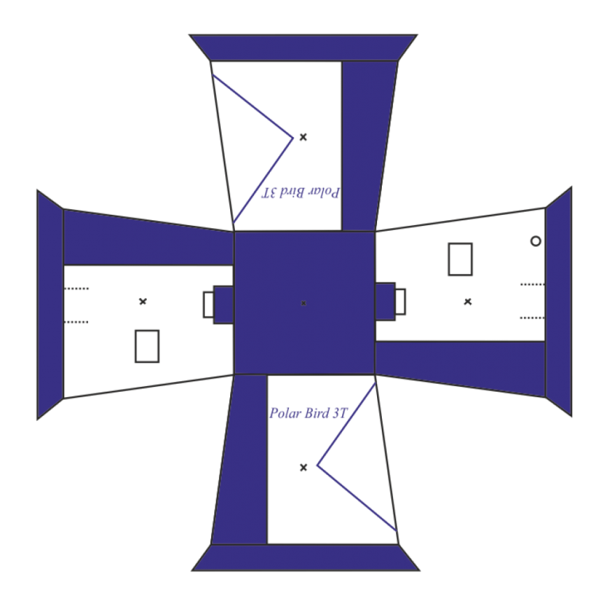 Палатка Polar Bird 3Т, трехместная, трехслойная