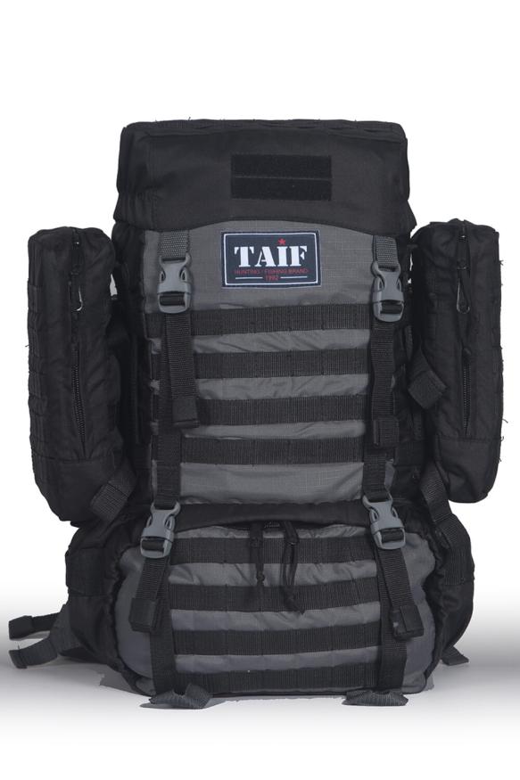 Рюкзак тактический Сармат 3, Оксфорд (рип-стоп), черный-серый, 55 л, ТАЙФ
