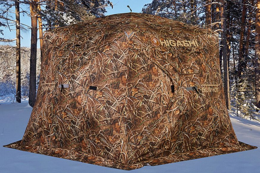 Палатка зимняя Higashi Camo Chum Hot DC (трехслойная, два слоя утеплителя)