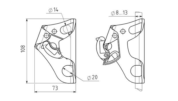 Зажим Кроль, Вертикаль