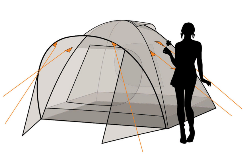 Палатка Canadian Camper Karibu 3, цвет royal