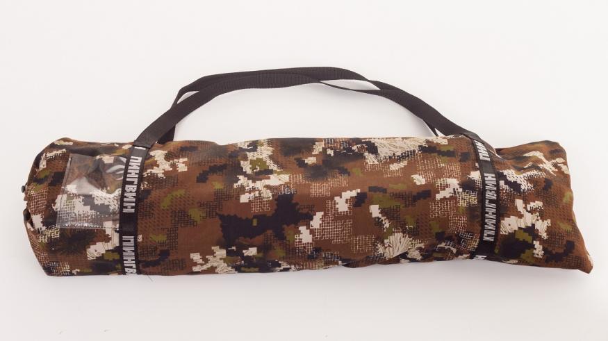 Раскладушка туристическая в чехле Пингвин, 1950х750х400 мм, труба алюминиевая 25х25 мм