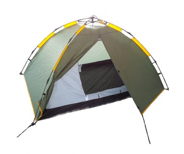 Палатка AVI-OUTDOOR Soroya 2 (двухместная), зеленый/желтый цвет