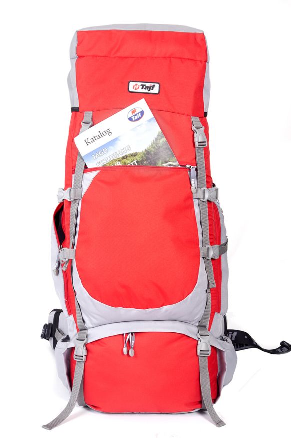 Рюкзак туристический Хальмер 4, с латами, черный-вишня, 65 л, ТАЙФ
