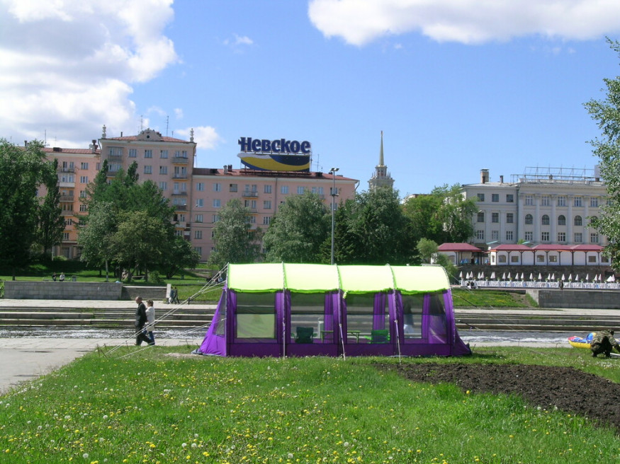 Палатка Век Ангар большой 3,5х2,5х6