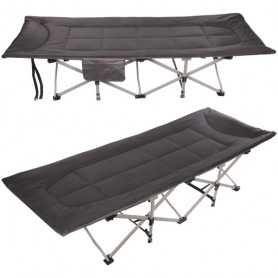Раскладушка кемпинговая складная 188*66*41 см, черный