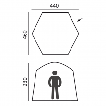 Быстросборная палатка-шатер Castle зеленая, Btrace