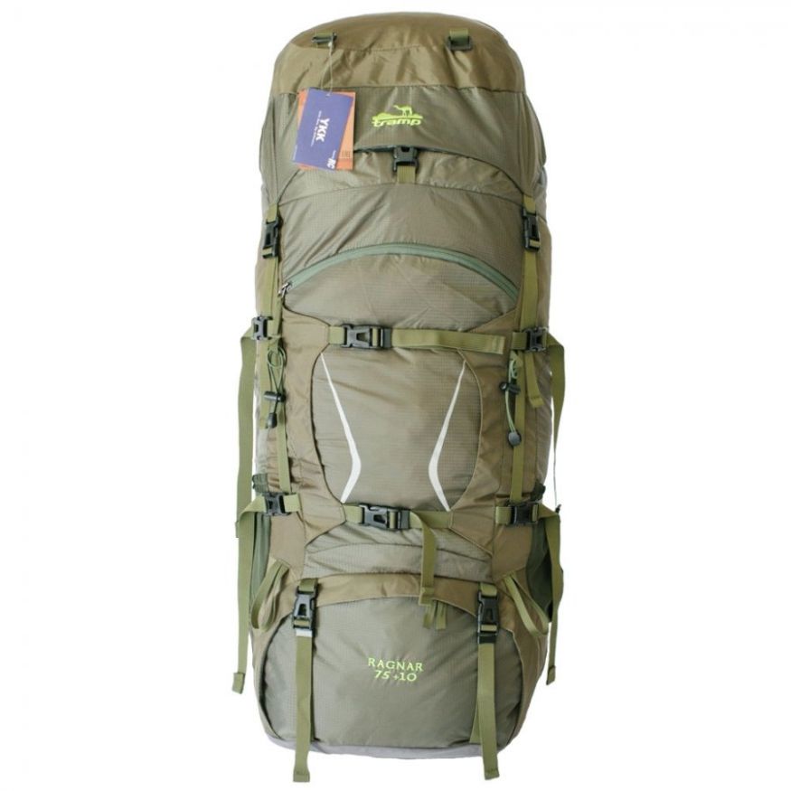 Рюкзак туристический Ragnar 75+10 зеленый, Tramp
