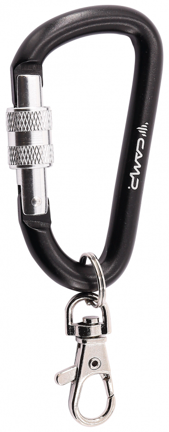 Карабин вспомогательный 80 mm &amp;quot;D&amp;quot; shape with screw, CAMP