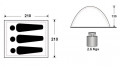 Палатка King Camp MONODOME Fiber, трехместная