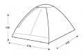 Палатка King Camp MONODOME Fiber, трехместная