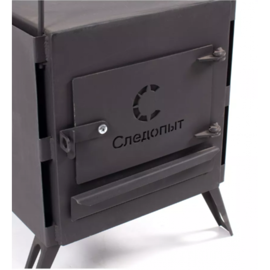 Печь походная Heavy большая (с экранами, угловыми трубами, грибком), сталь 2 мм, Следопыт
