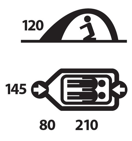 BIZAM палатка, 2, светло-зеленый